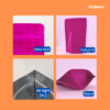 ZIPLOCK MATTE ALUMINIUM FOIL : ZL-AL PINK - Thumbnail Image 4